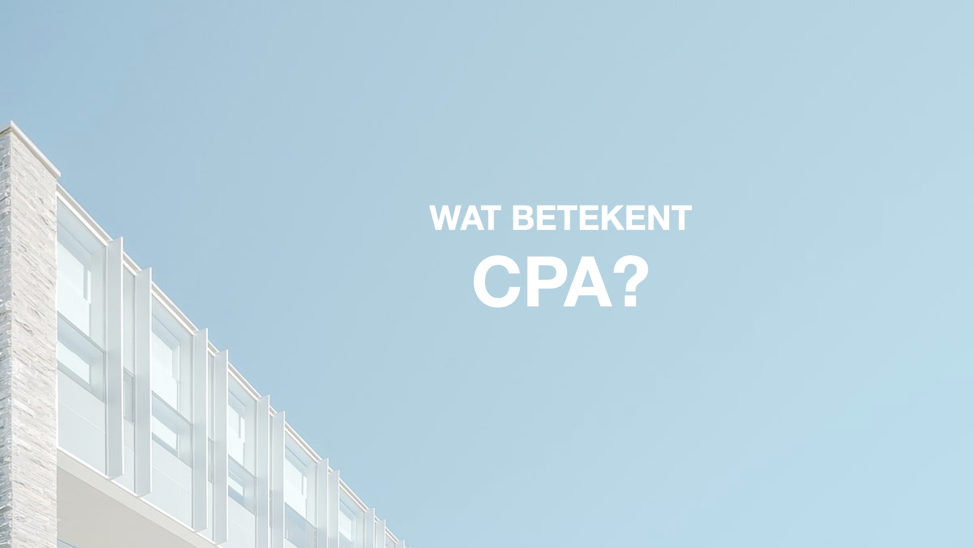 Wat betekent CPA image
